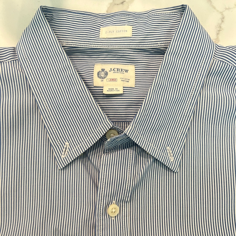 Striped J. Crew Button Down Shirt